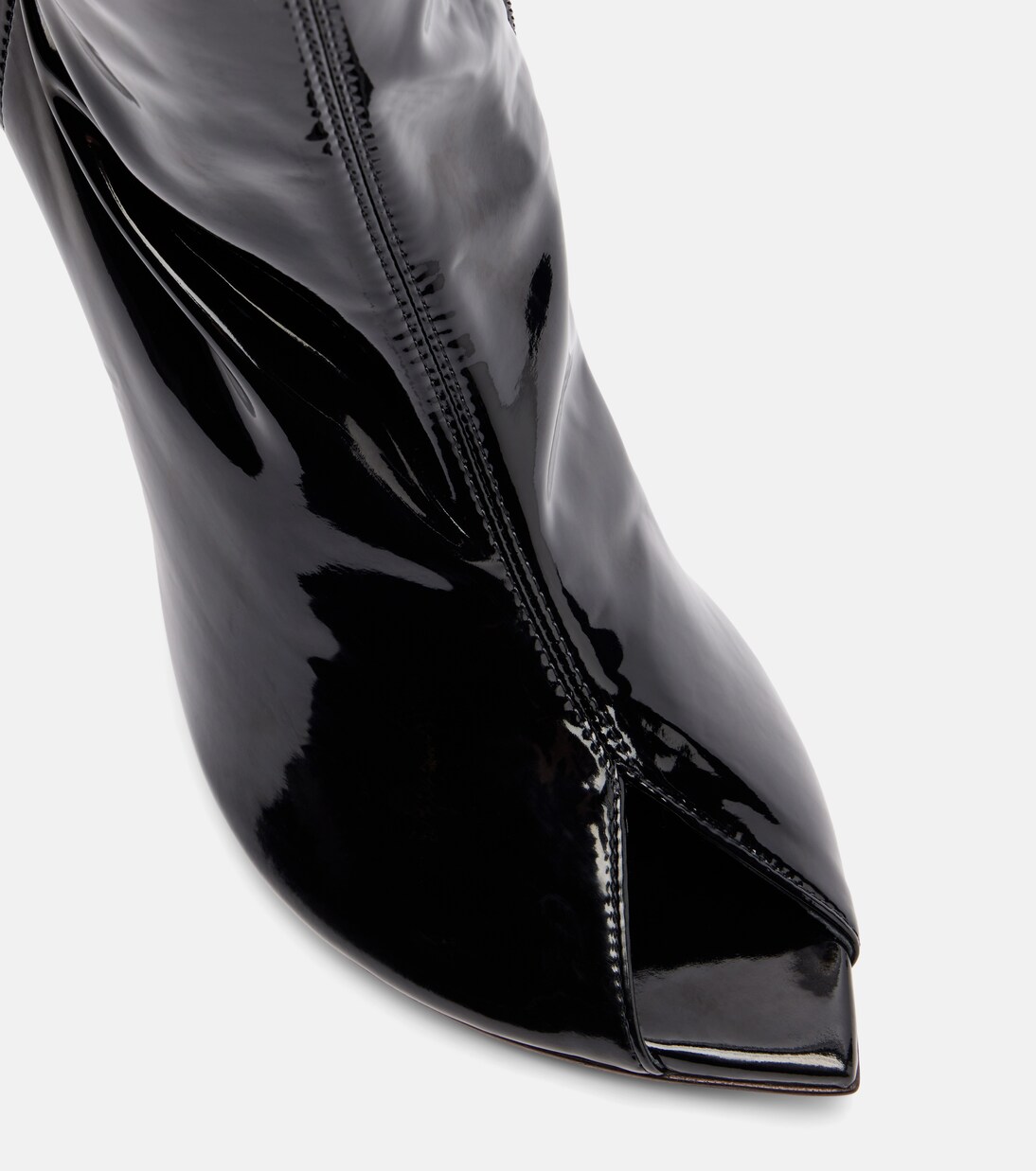 Stiefel Bruna 95 aus Lackleder | Amina Muaddi