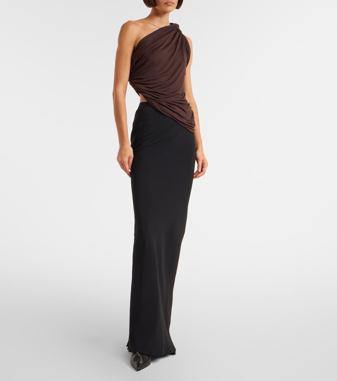 Draped knitted one-shoulder top | Rick Owens