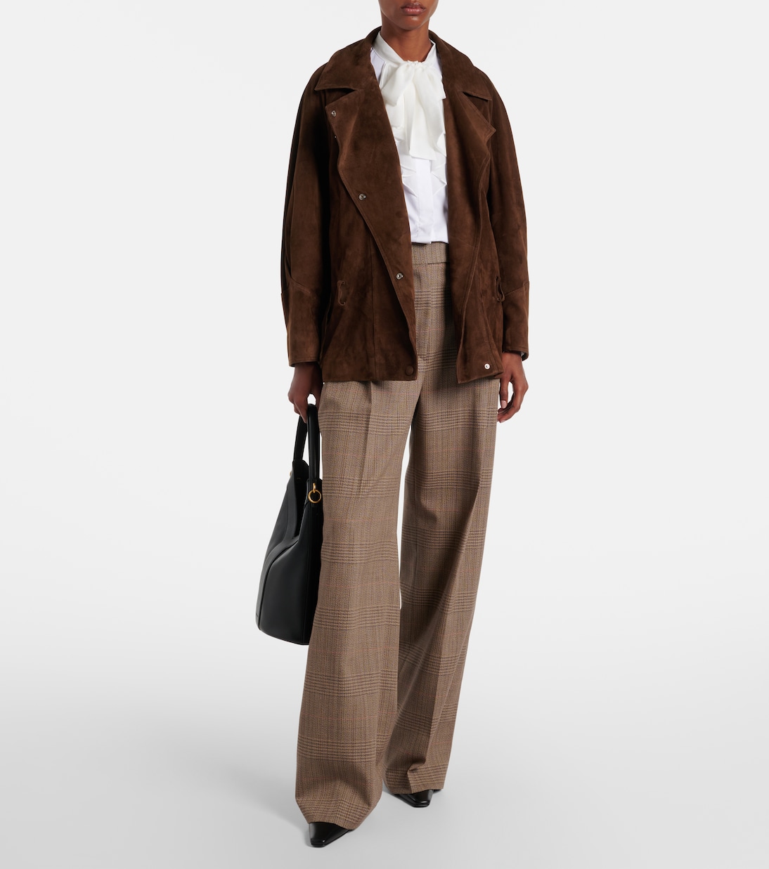 Pure Power bow-detail cotton-blend poplin shirt | Dorothee Schumacher