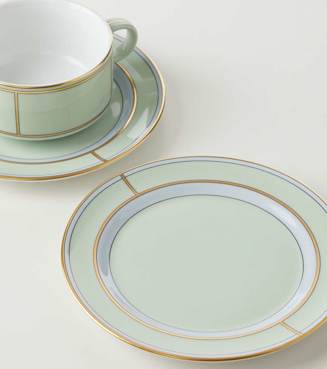 Diva set of 2 porcelain teacups and saucers  | Ginori 1735
