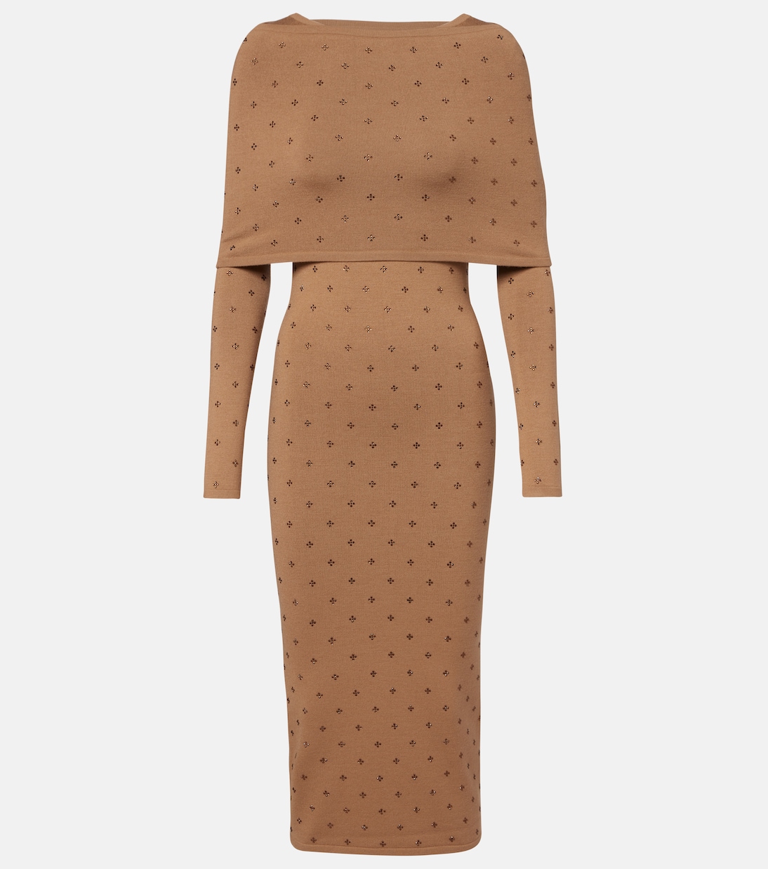 Adatti embellished wool-blend midi dress | Max Mara