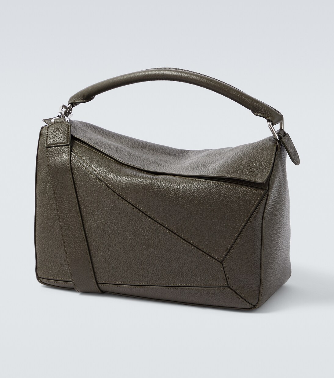 Puzzle Large leather top-handle bag | Loewe
