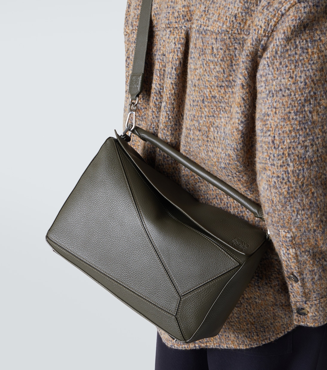 Puzzle Large leather top-handle bag | Loewe
