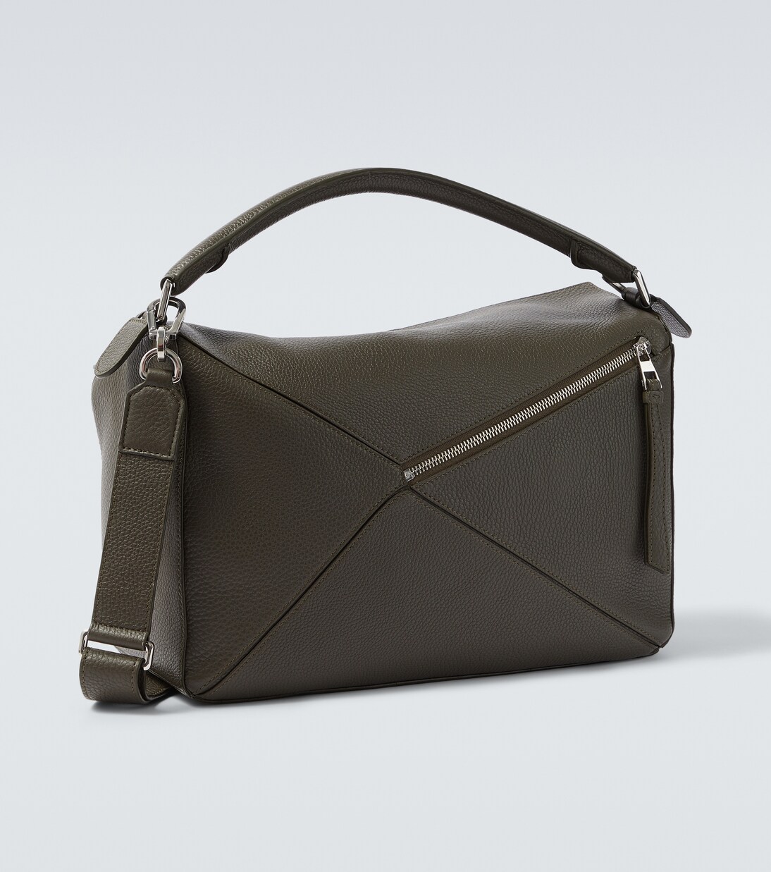 Puzzle Large leather top-handle bag | Loewe