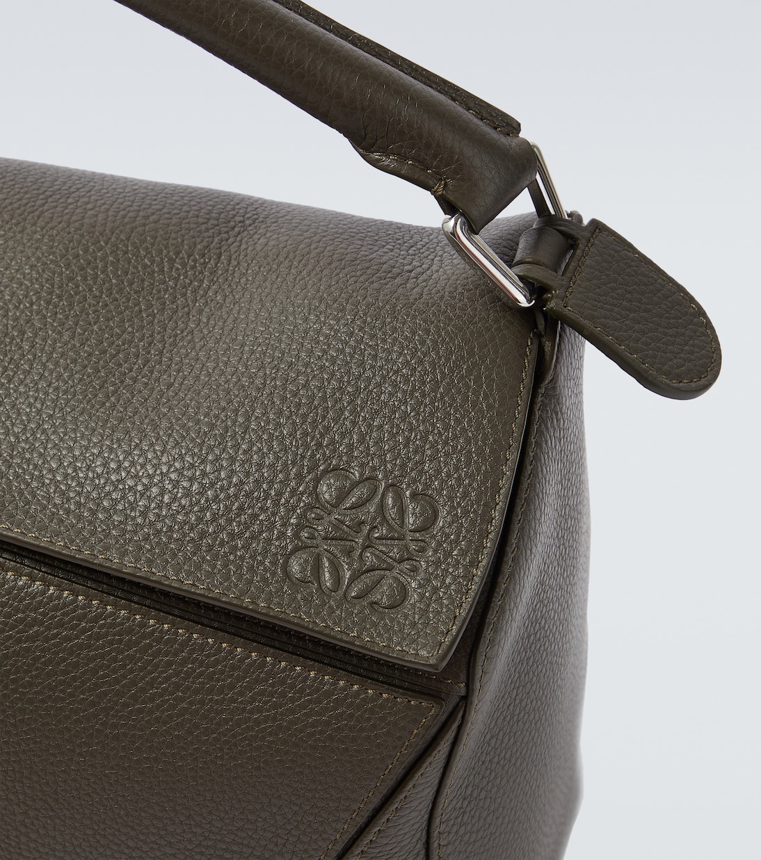 Puzzle Large leather top-handle bag | Loewe