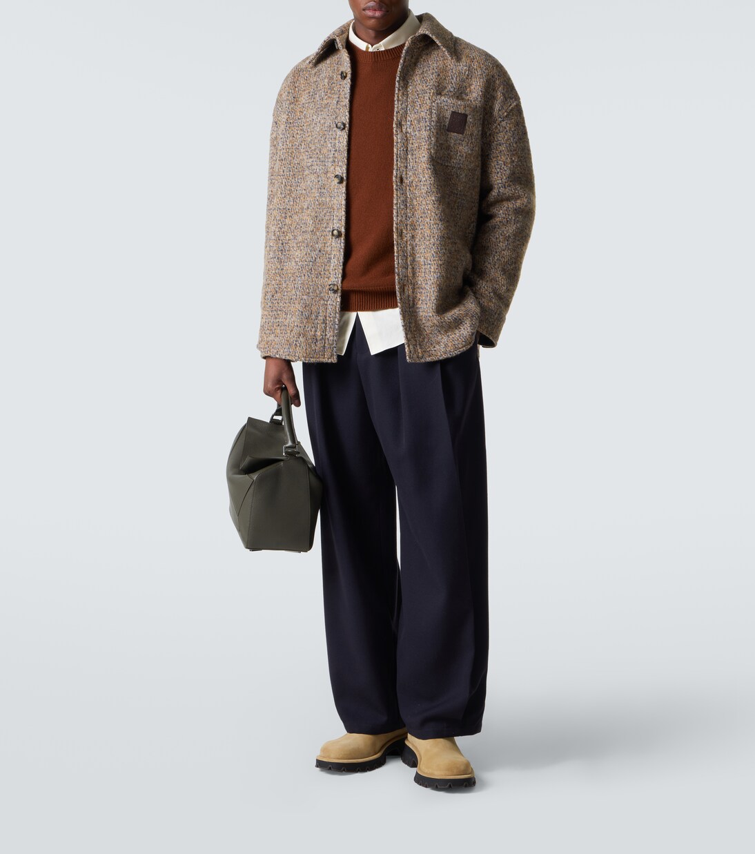 Puzzle Large leather top-handle bag | Loewe