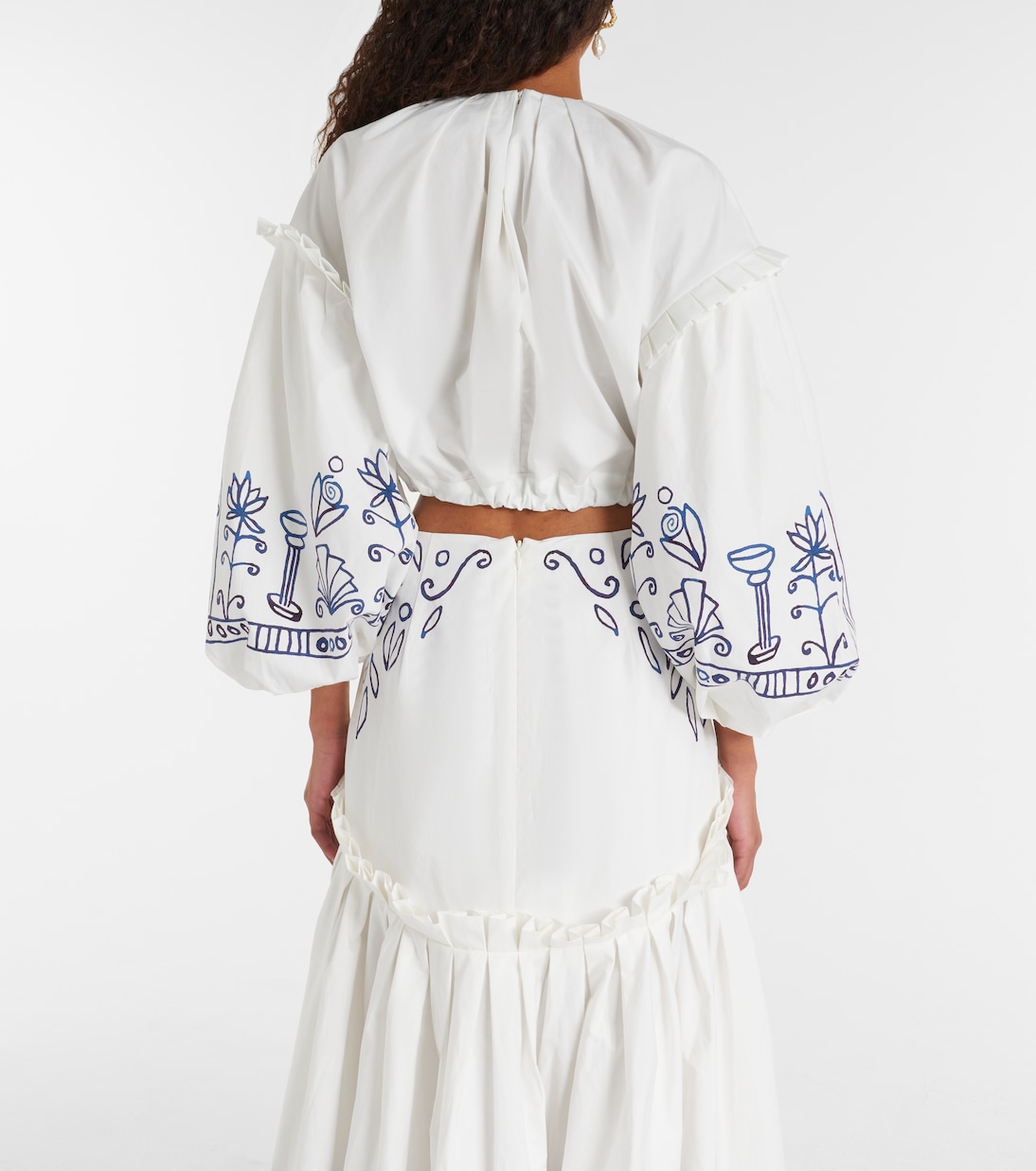 x LRNCE - Top cropped Leela in cotone con stampa | Alémais