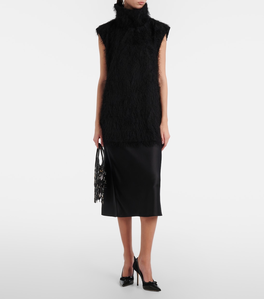 Love 100 leather-trimmed mesh pumps | Jimmy Choo