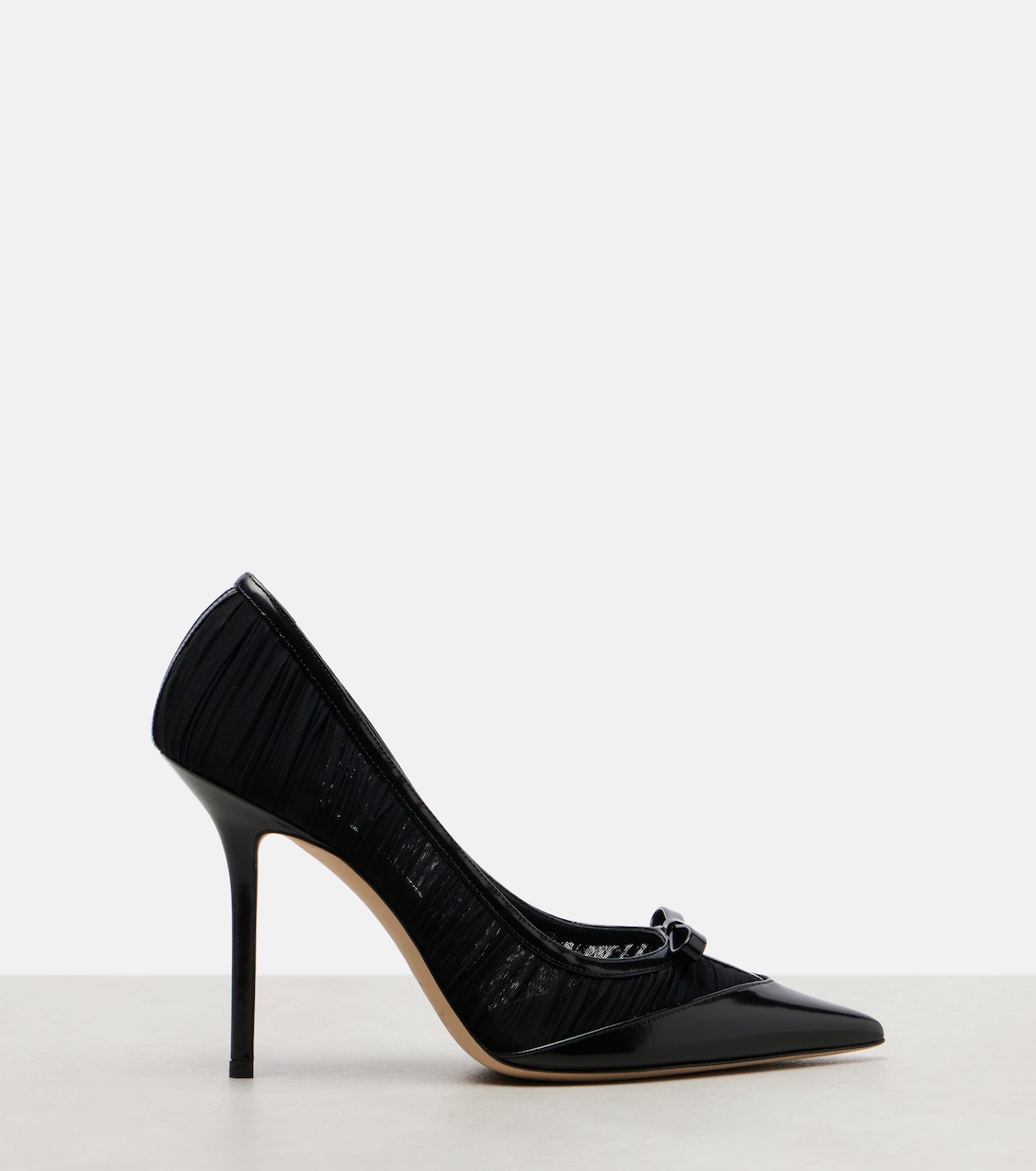 Love 100 leather-trimmed mesh pumps | Jimmy Choo