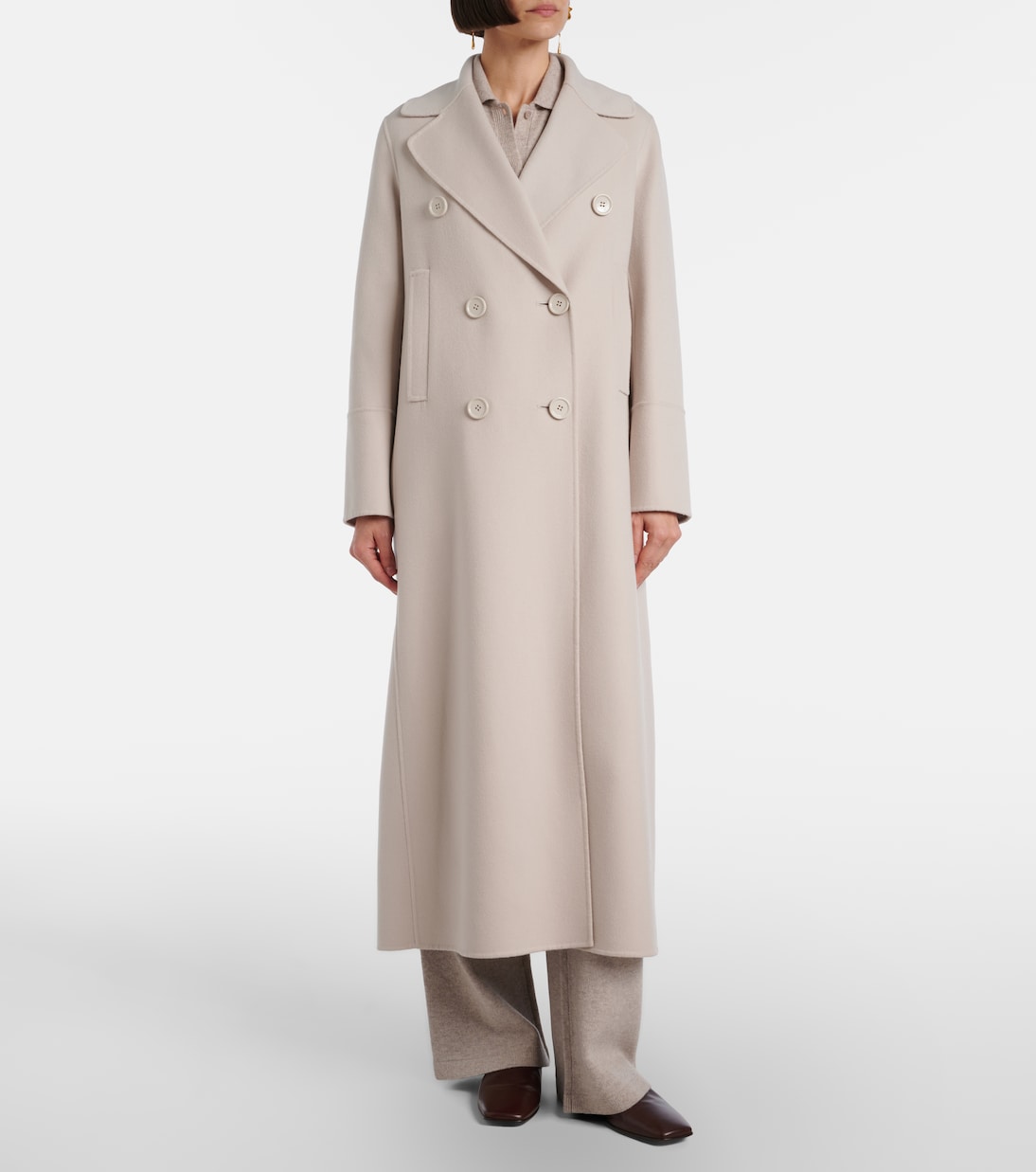 Custodi double-breasted virgin wool coat | 'S Max Mara