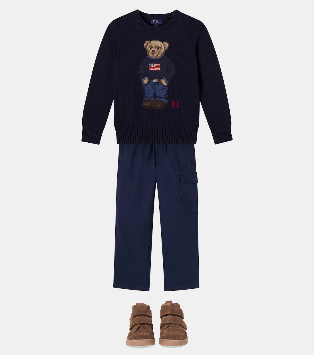 Polo Bear intarsia cotton sweater  | Polo Ralph Lauren Kids