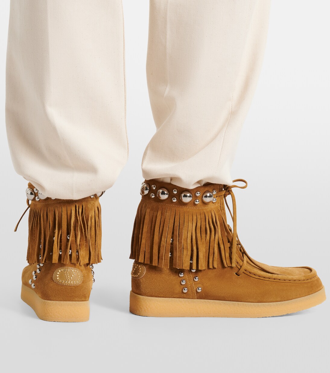 Nellcôte studded suede ankle boots | Valentino Garavani