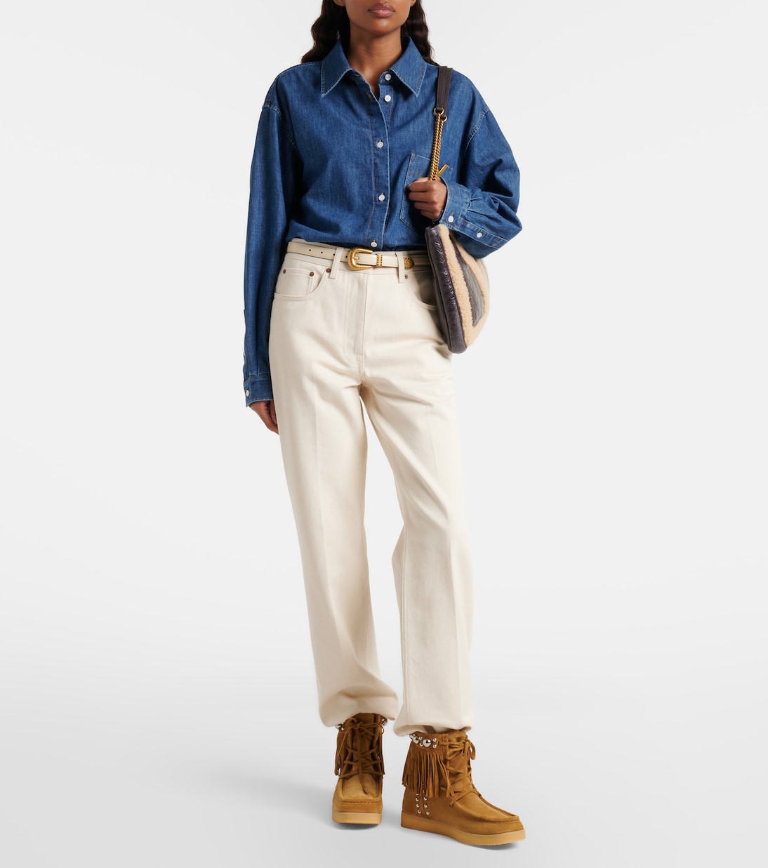 Nellcôte studded suede ankle boots | Valentino Garavani