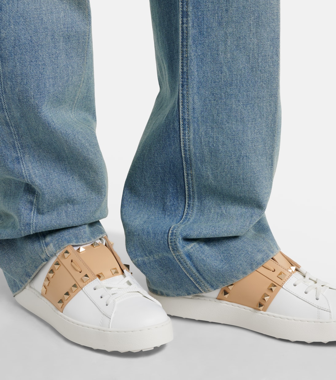 Rockstud leather sneakers | Valentino Garavani