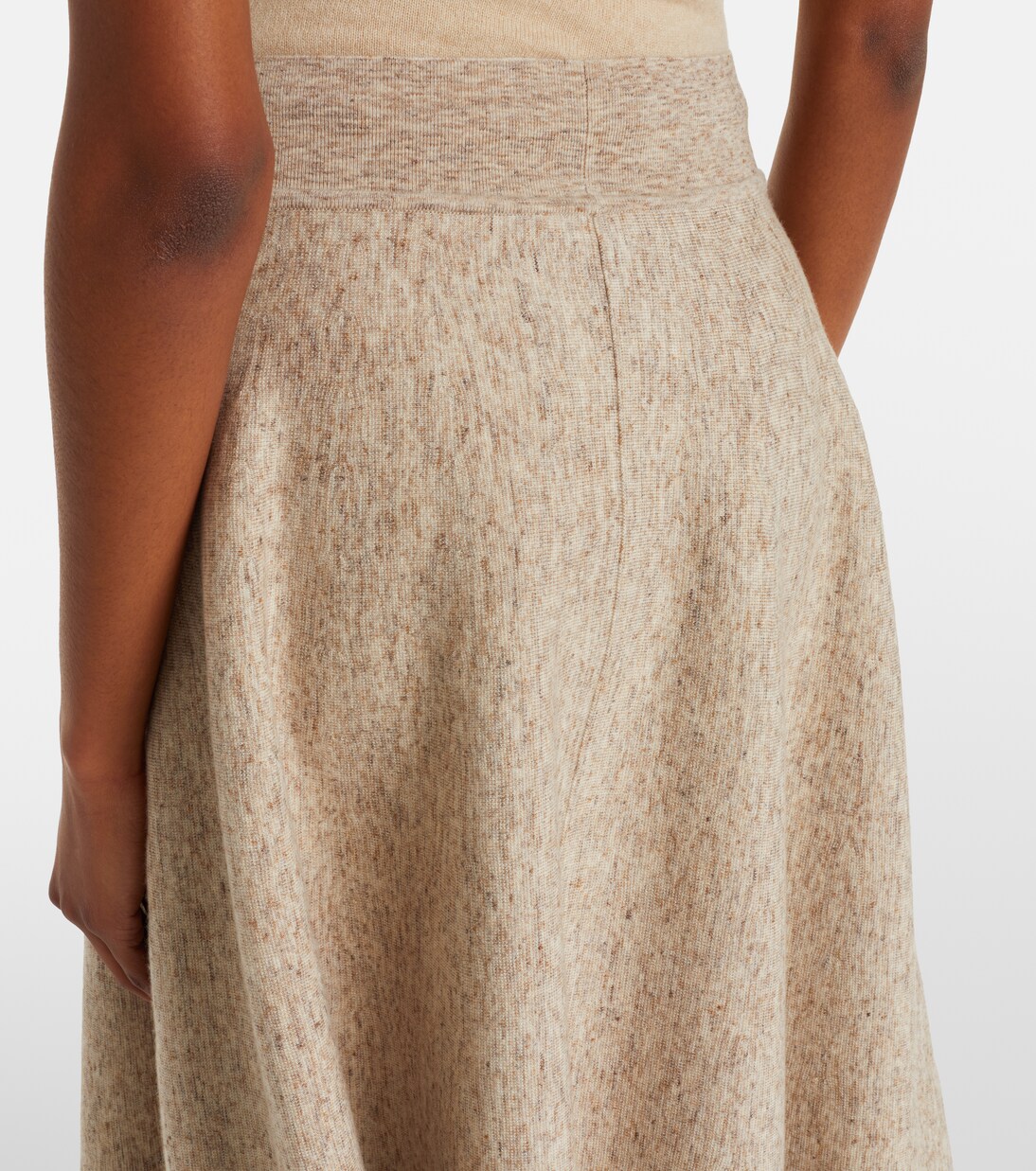 Midirock aus Kaschmir, Wolle und Leinen | Loro Piana