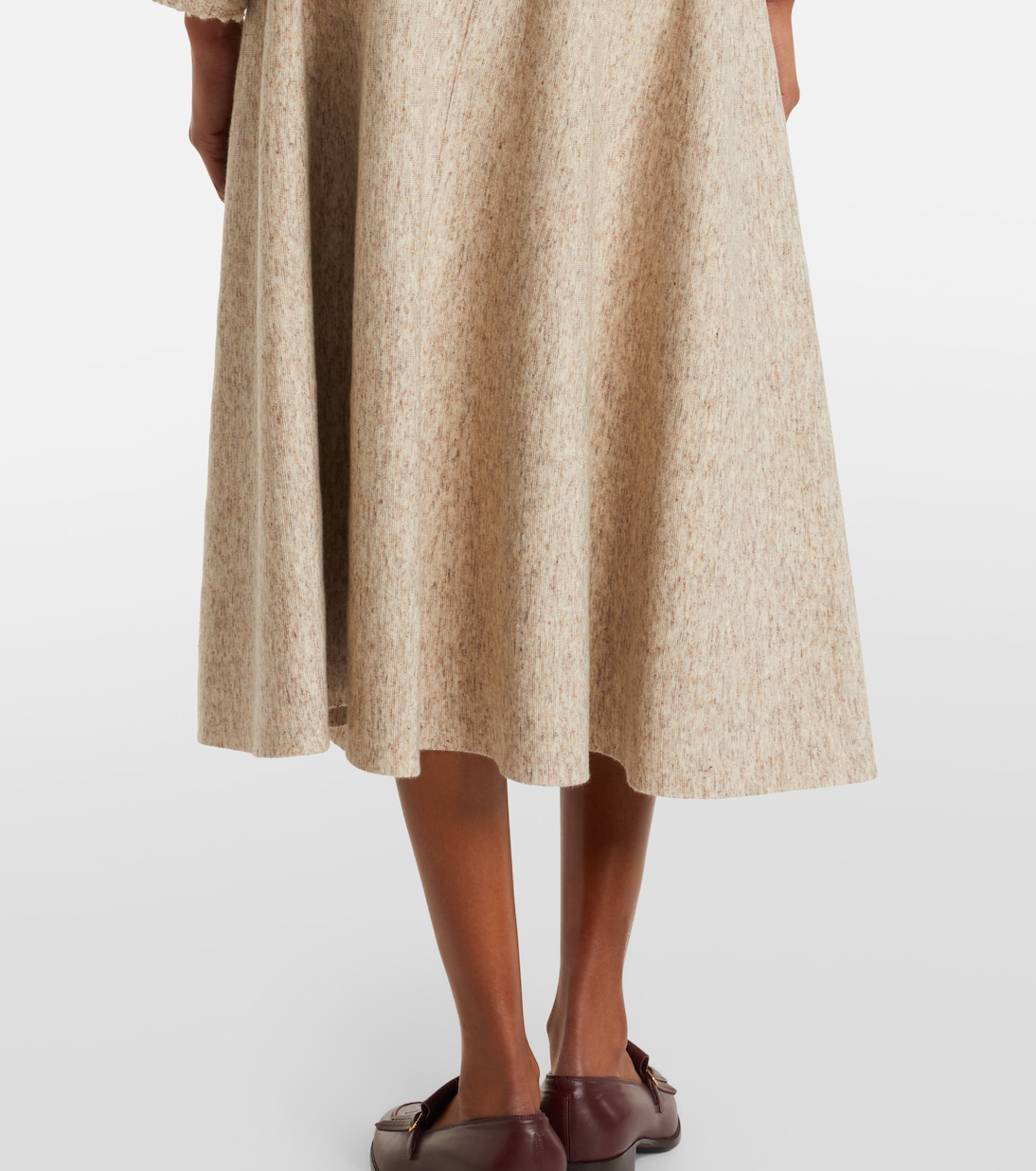 Midirock aus Kaschmir, Wolle und Leinen | Loro Piana
