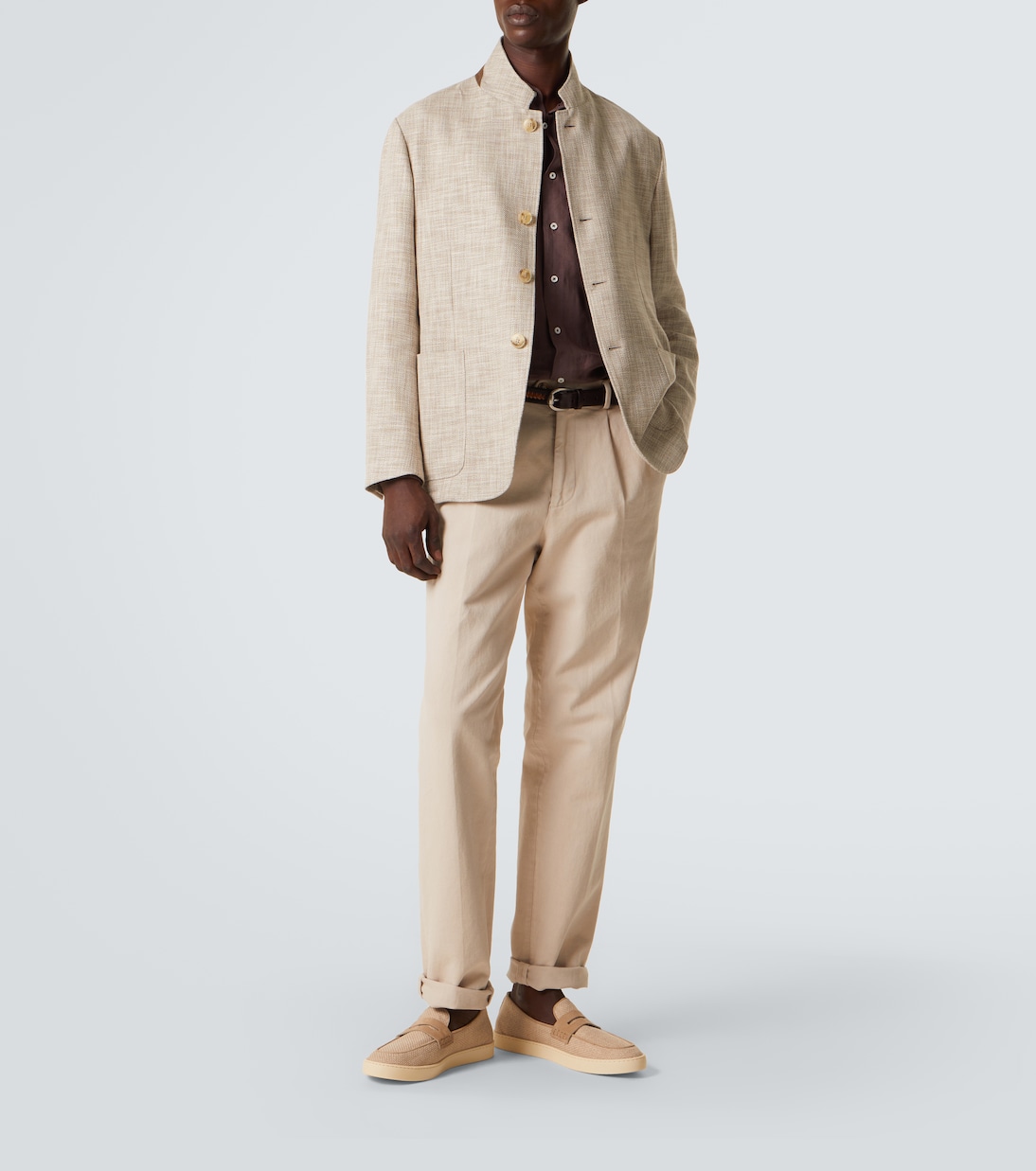 Cotton, wool, and silk blazer | Canali