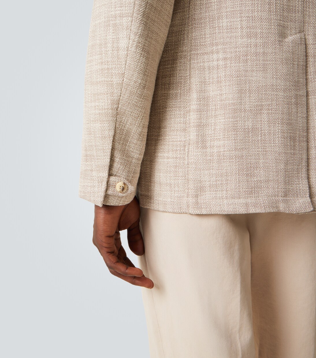 Cotton, wool, and silk blazer | Canali