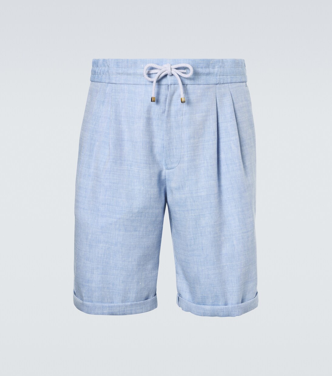 Linen and wool Bermuda shorts | Brunello Cucinelli