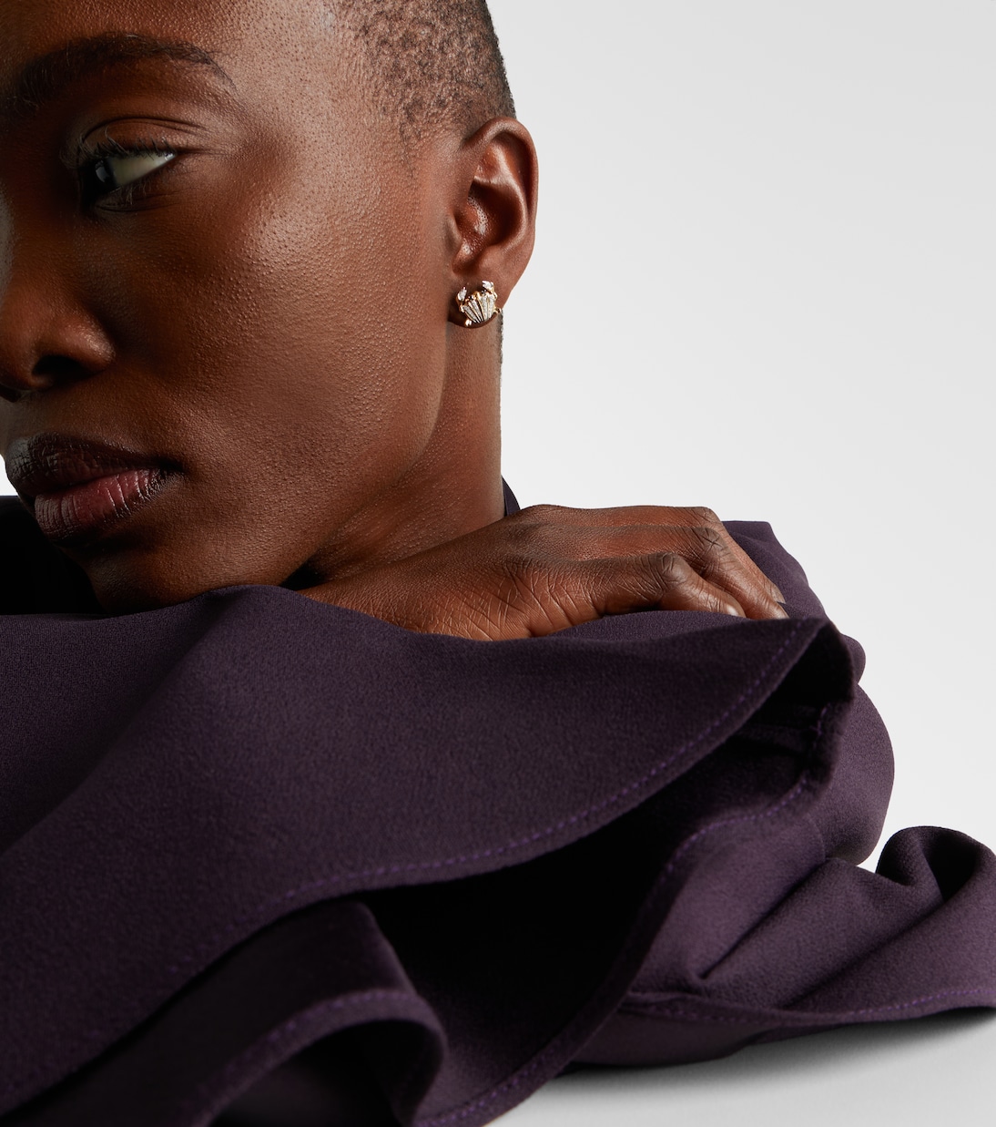 Boucles d’oreilles Crabe Coquillage en or 9 ct et diamants | Yvonne Léon