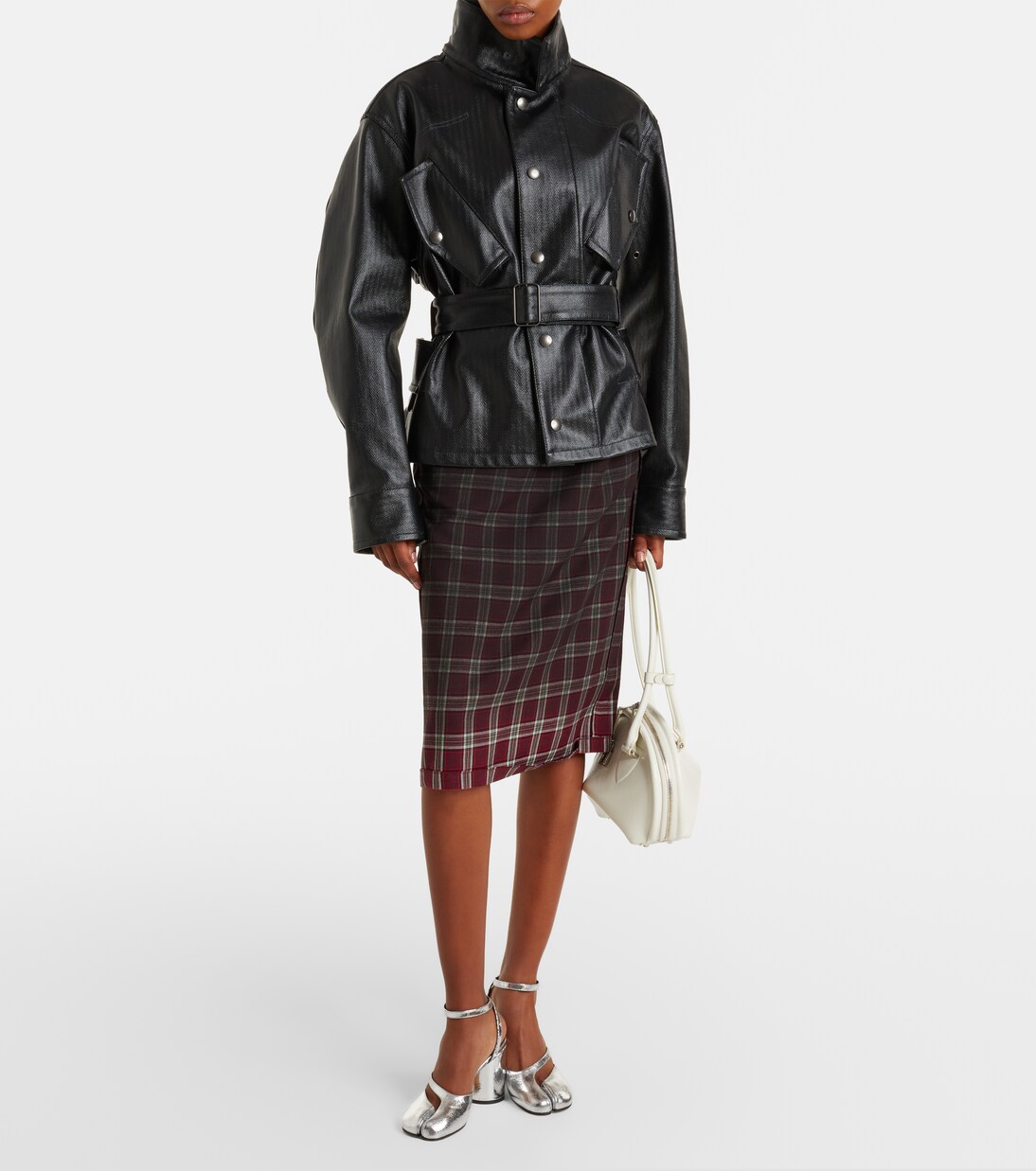 Tabi metallic leather pumps | Maison Margiela