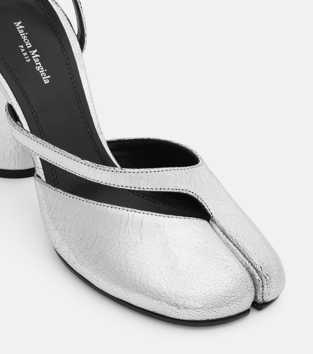 Tabi metallic leather pumps | Maison Margiela