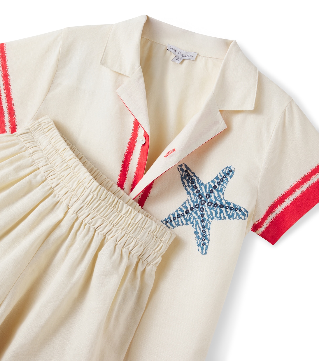 Set Palmer aus Hemd und Shorts | Bebe Organic