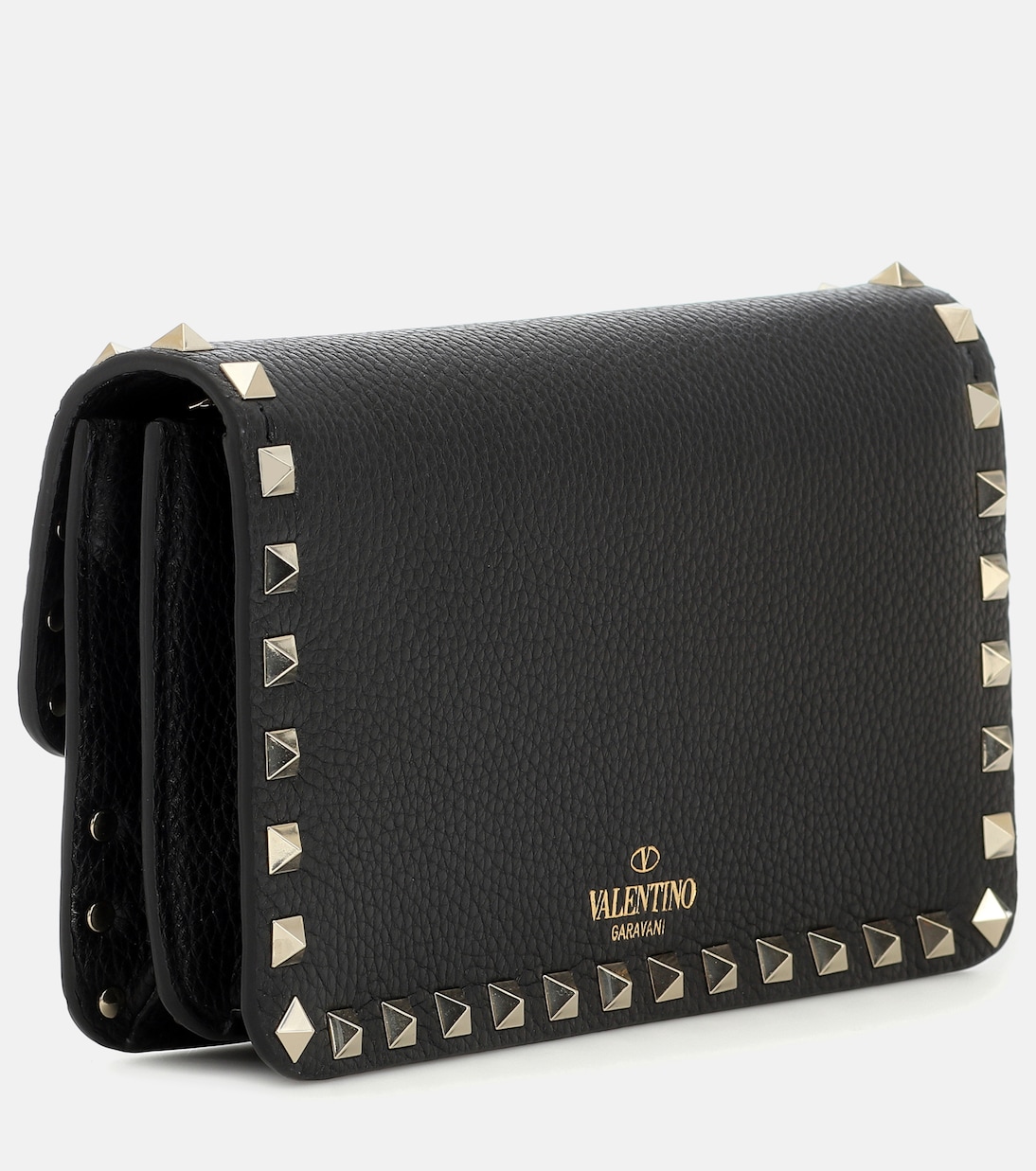 Valentino black studded clutch hotsell