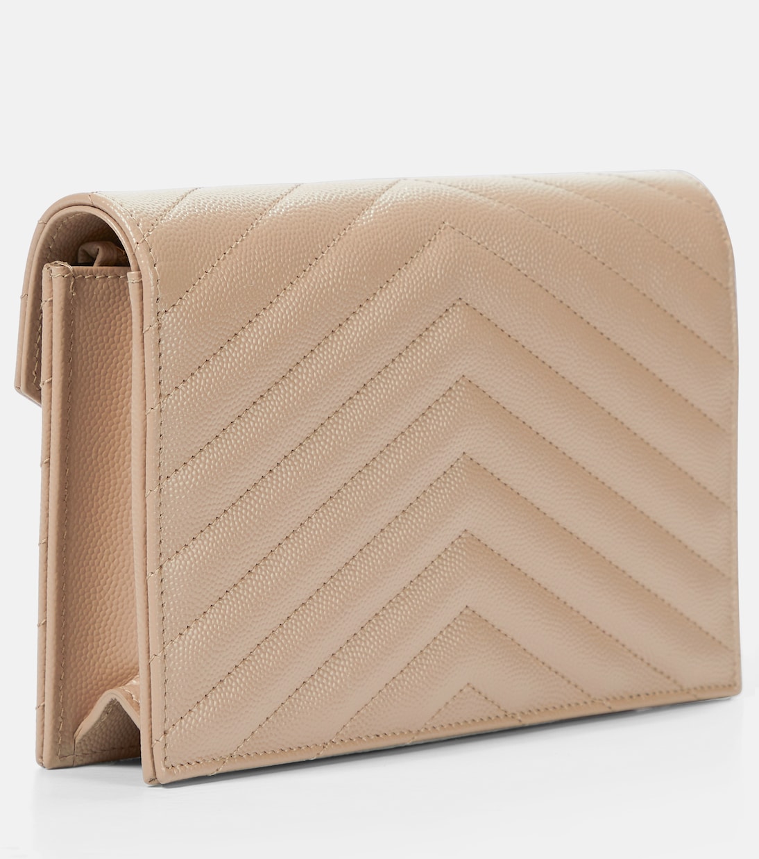 Portafoglio in pelle con catena SAINT LAURENT Cassandre, stile giovane e trendy