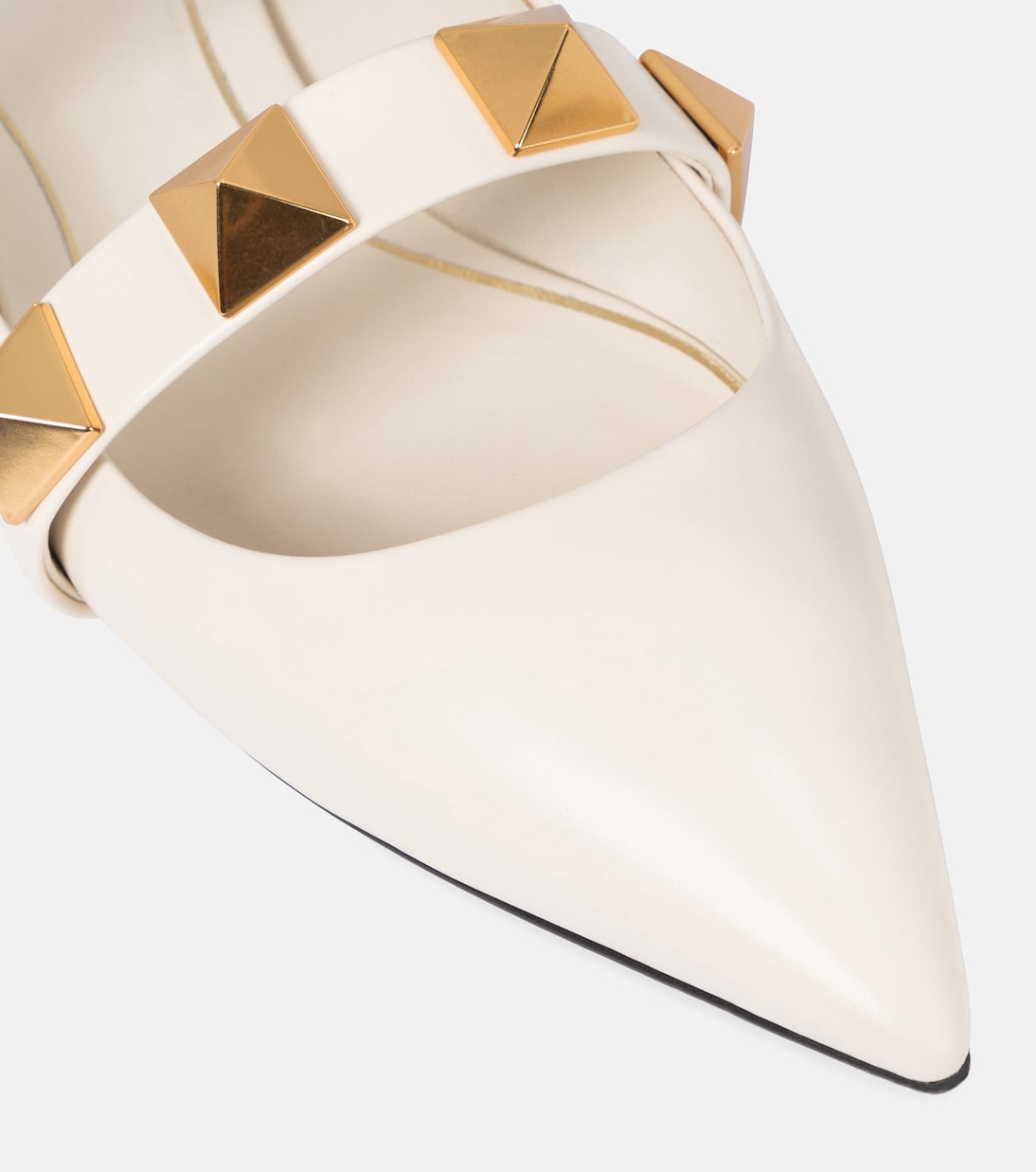 Slippers Roman Stud in pelle | Valentino Garavani