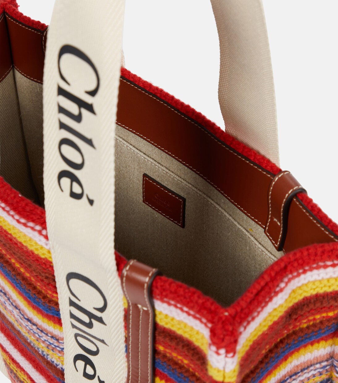 Shopper Woody Small a righe | Chloé
