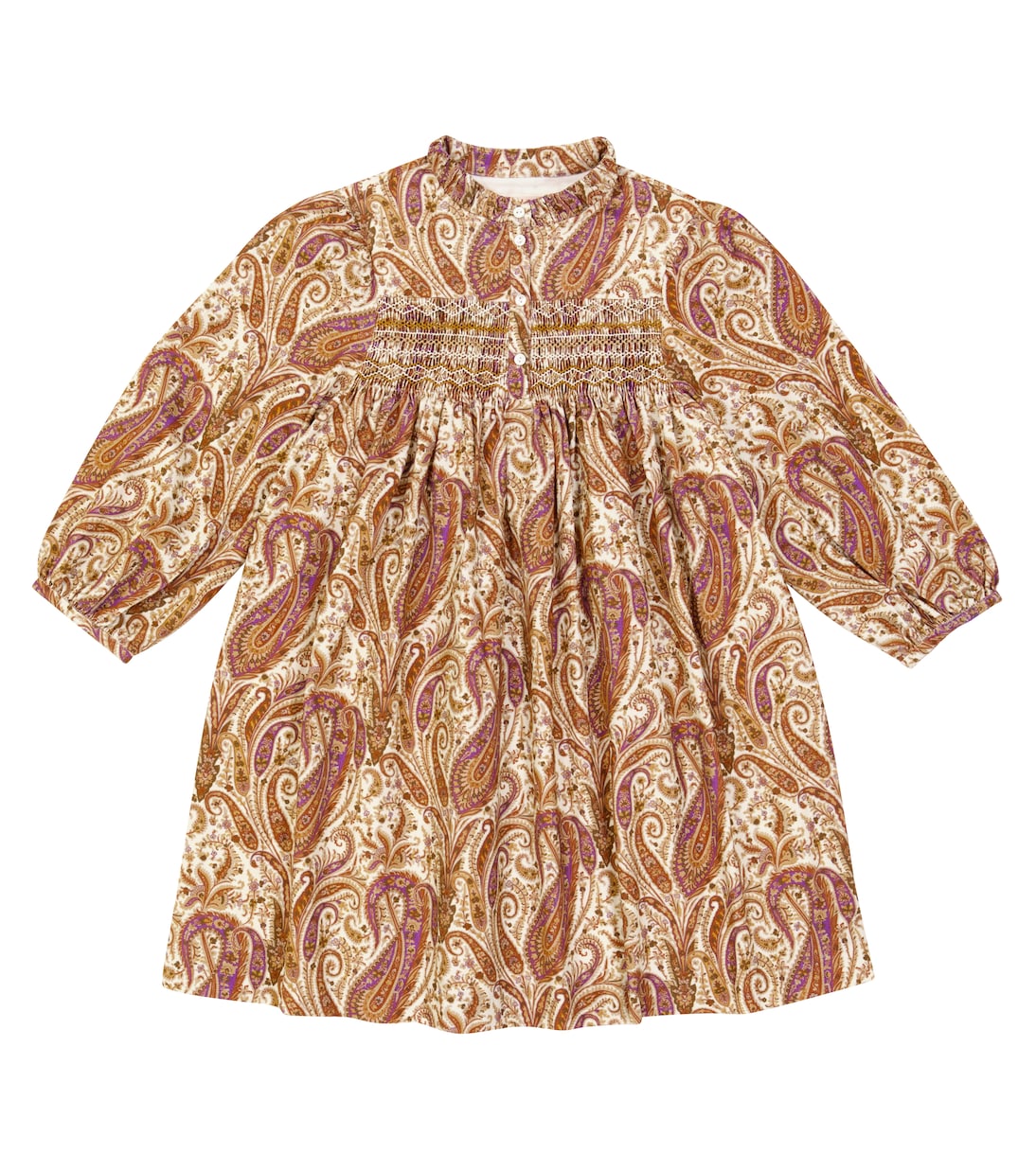 Vestido Tamsin de algodón print paisley | Bonpoint