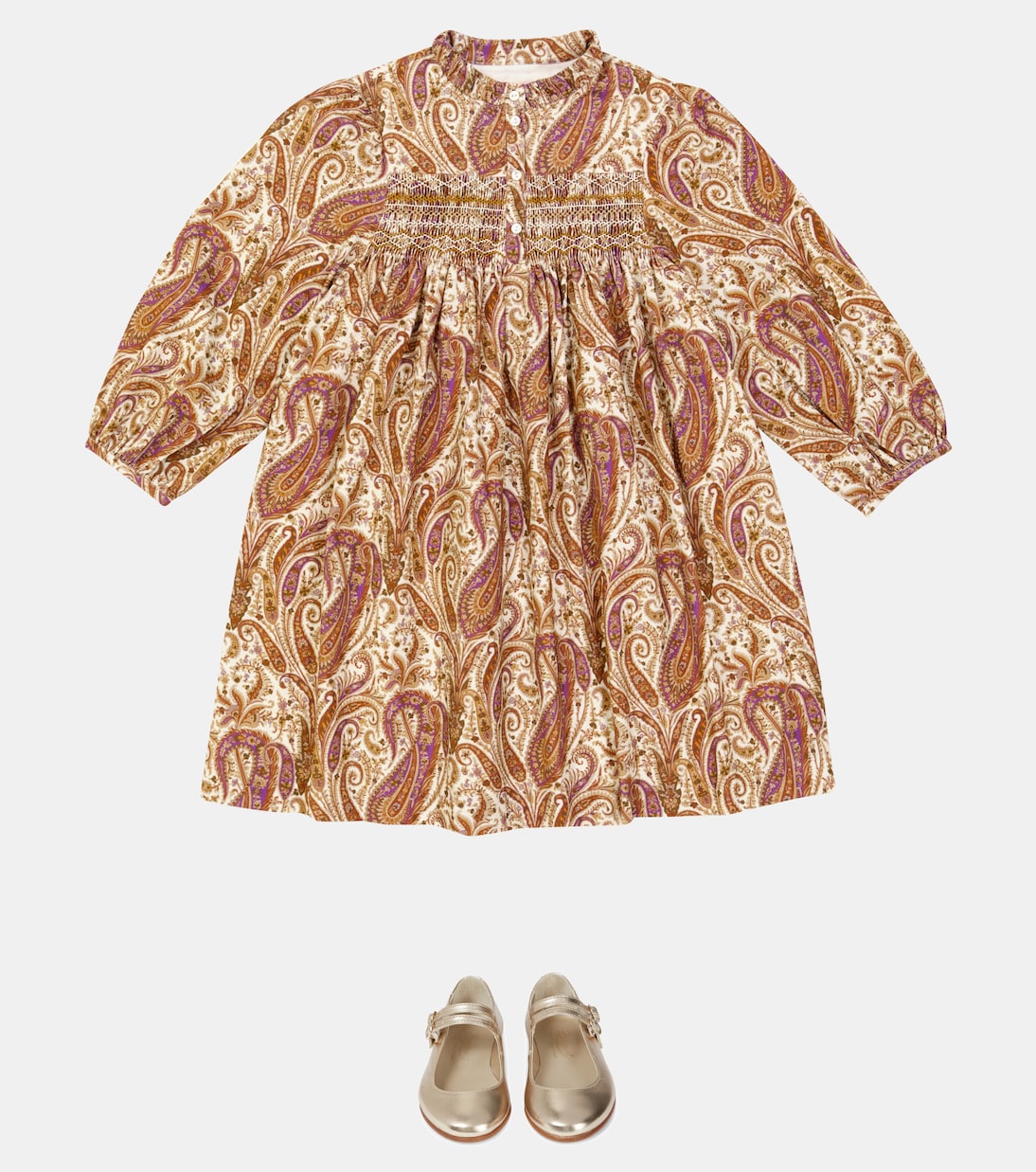 Vestido Tamsin de algodón print paisley | Bonpoint