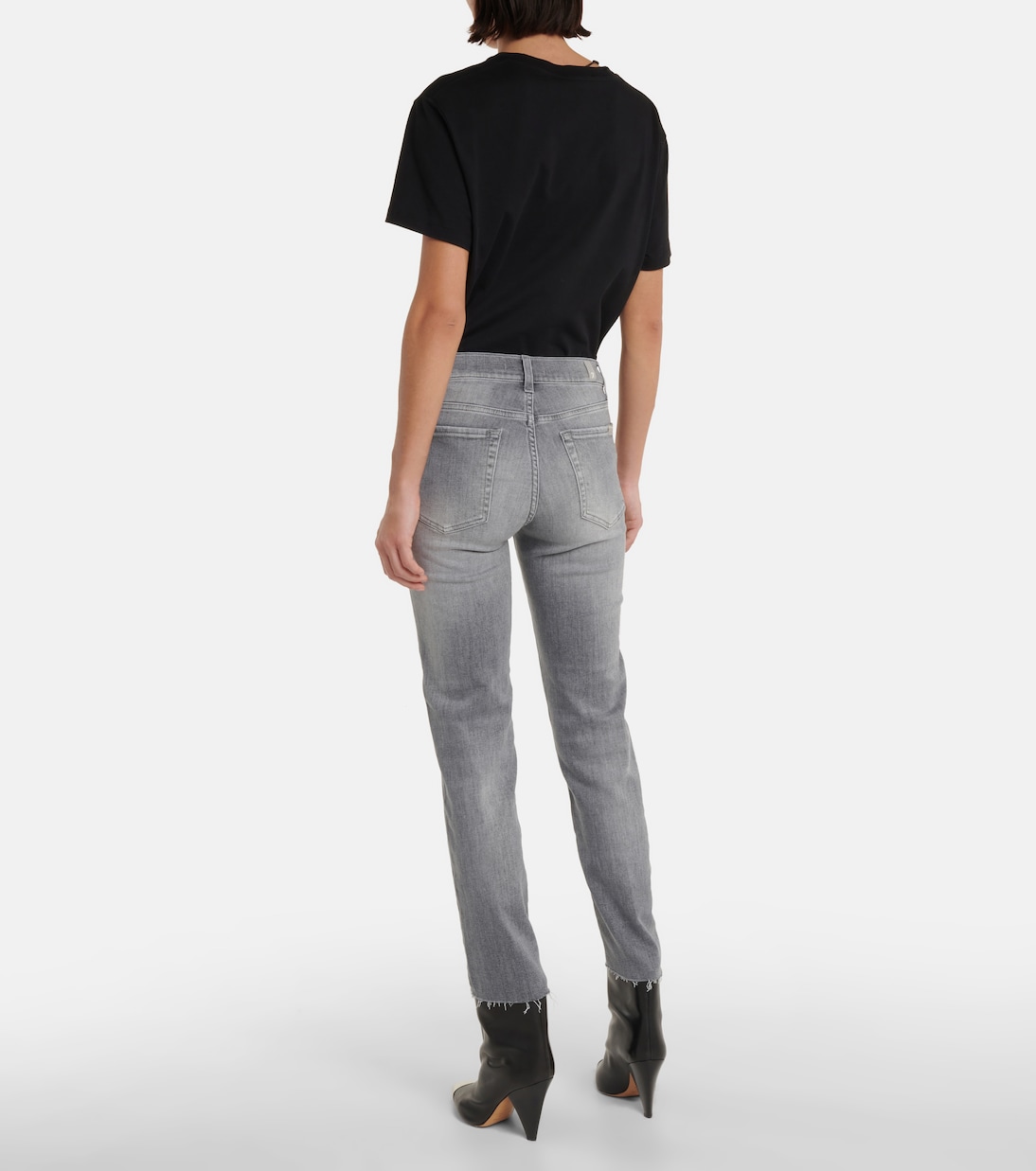 The Straight Crop mid-rise jeans | 7 For All Mankind