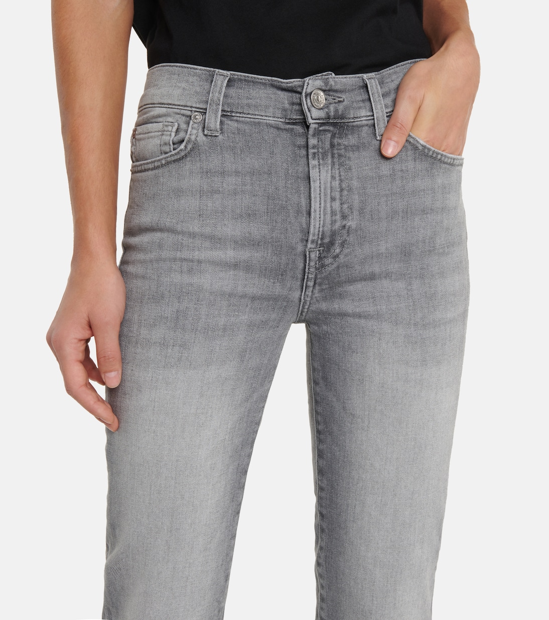 The Straight Crop mid-rise jeans | 7 For All Mankind