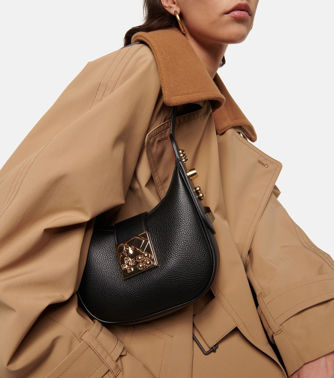 Carasky Mini leather shoulder bag | Christian Louboutin