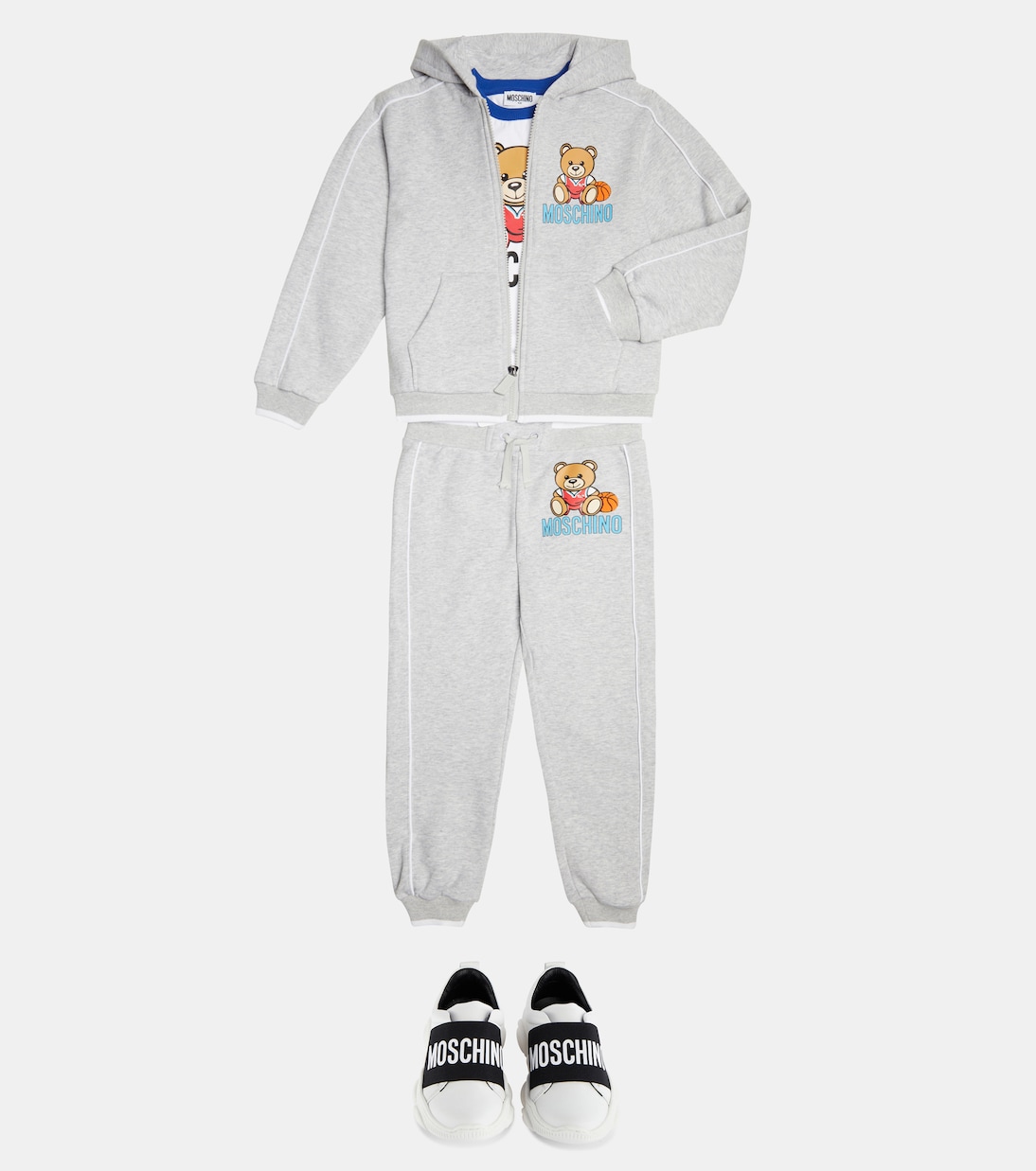 Chándal en punto fino de algodón | Moschino Kids