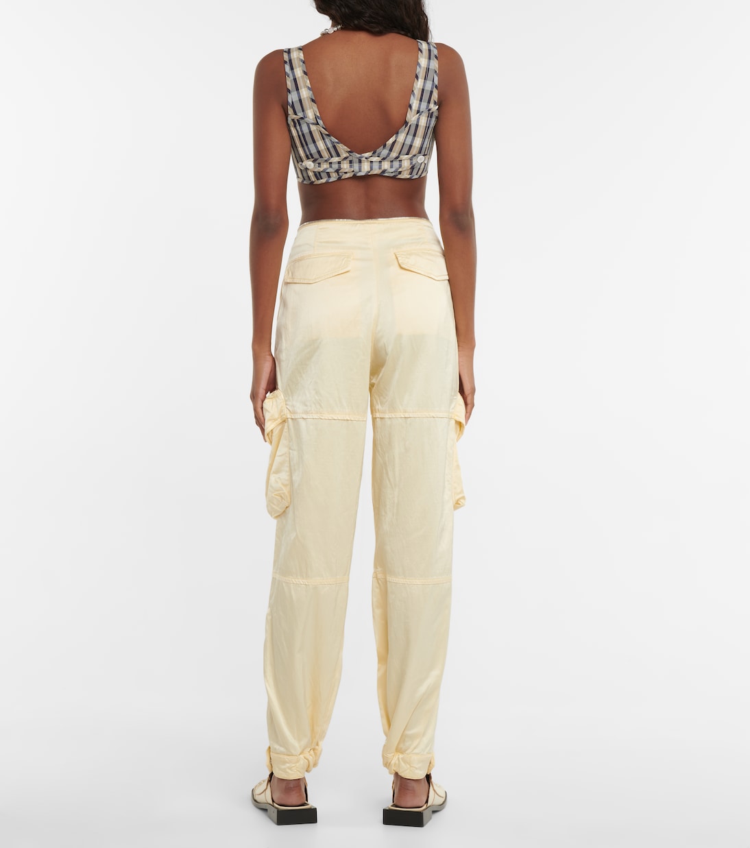 Satin cargo pants | Acne Studios