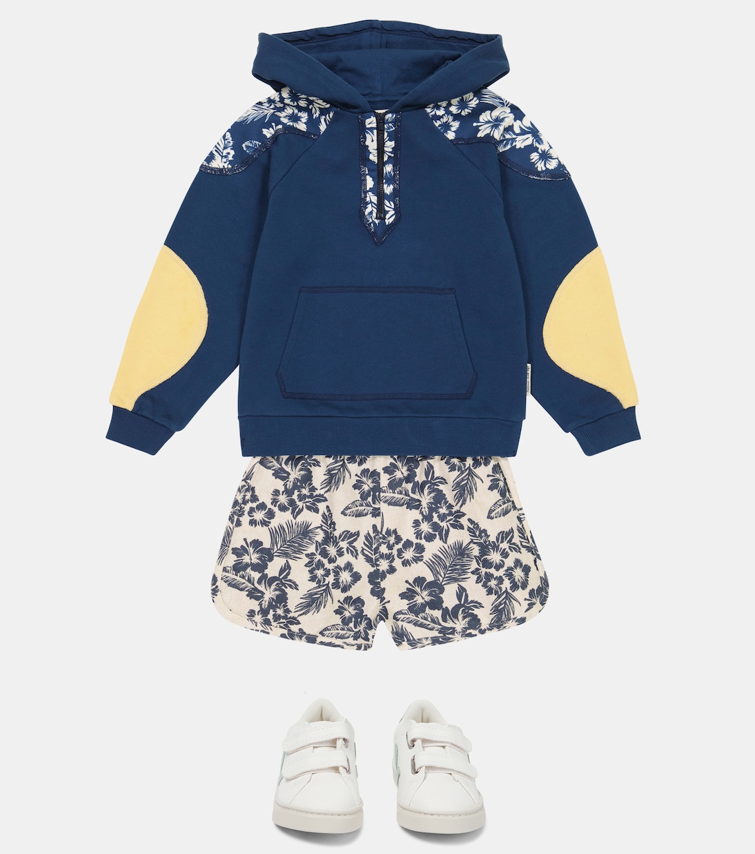 Sudadera de algodón con ribetes florales | The New Society