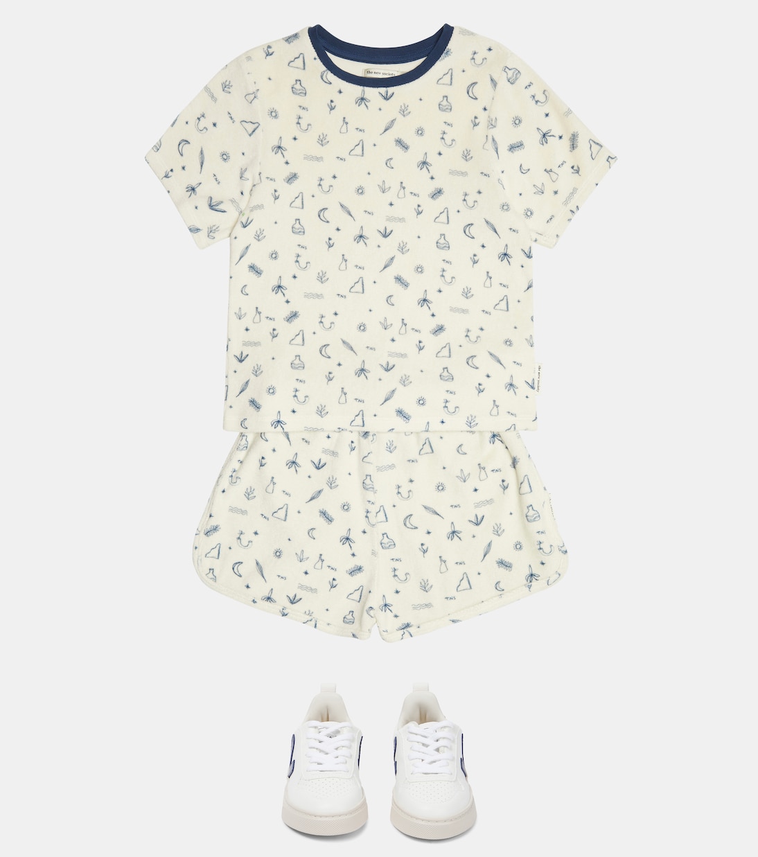 Francis printed toweling shorts | The New Society