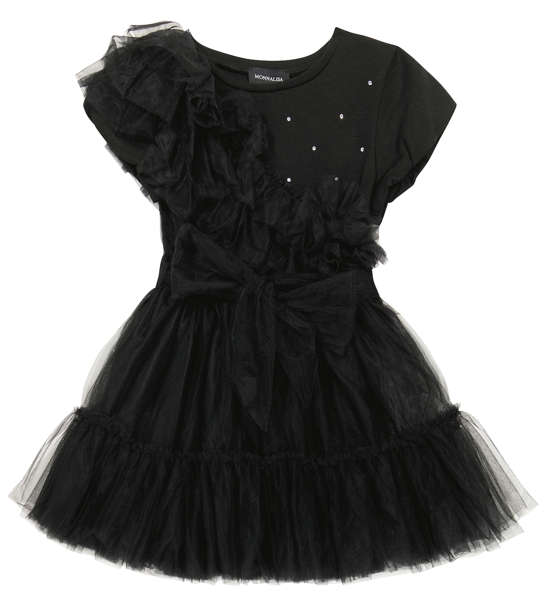 Verziertes Kleid aus Tüll | Monnalisa