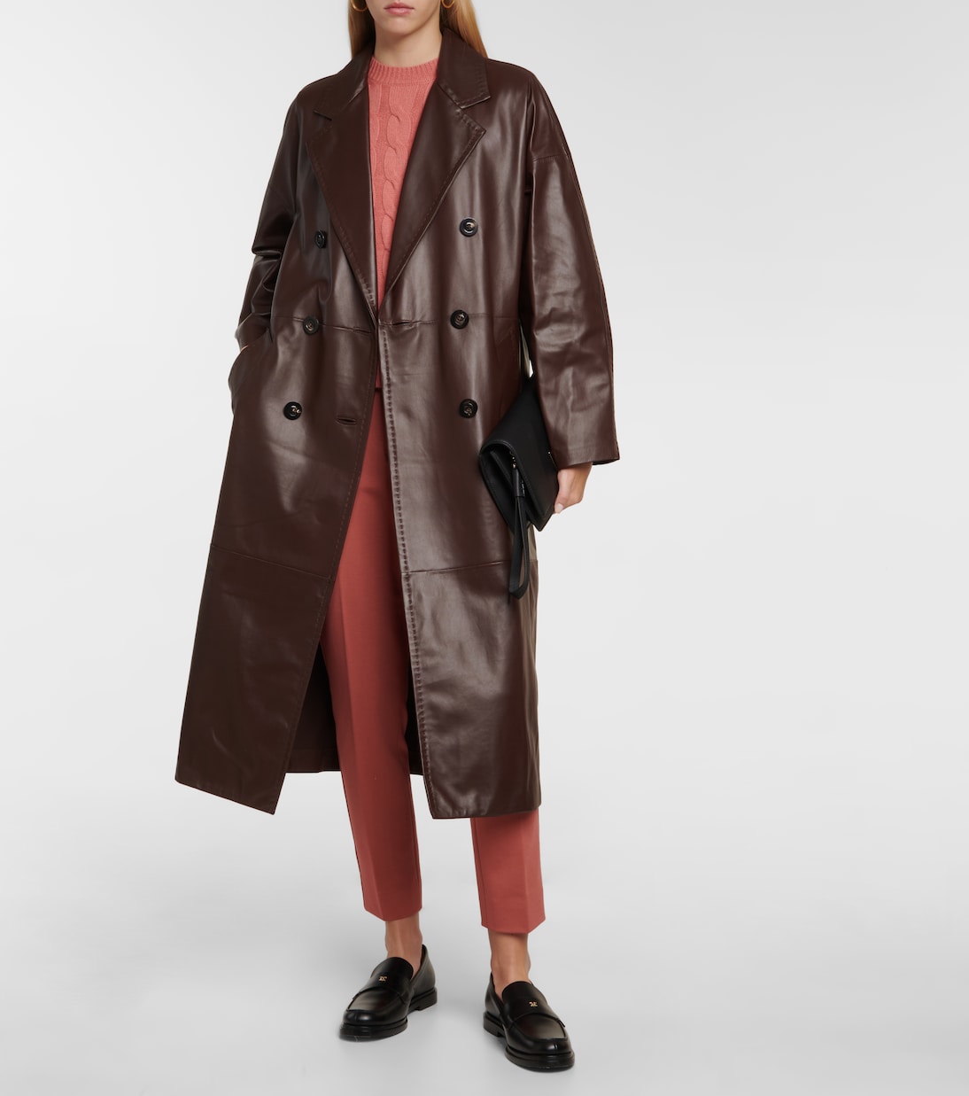 Mantel Ussun aus Leder | Max Mara