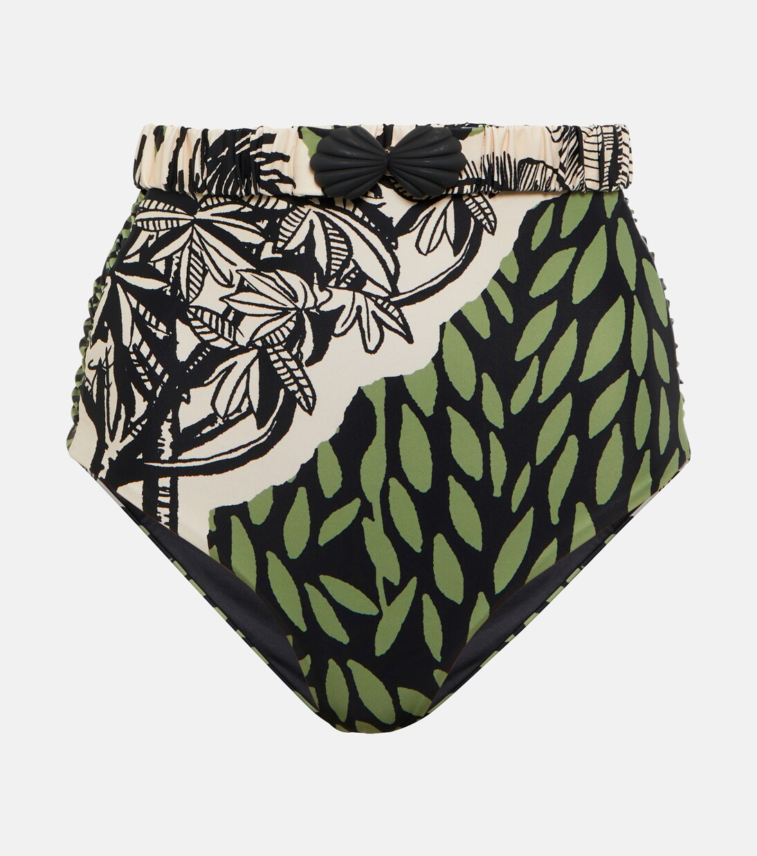 High-rise printed bikini bottoms | Johanna Ortiz
