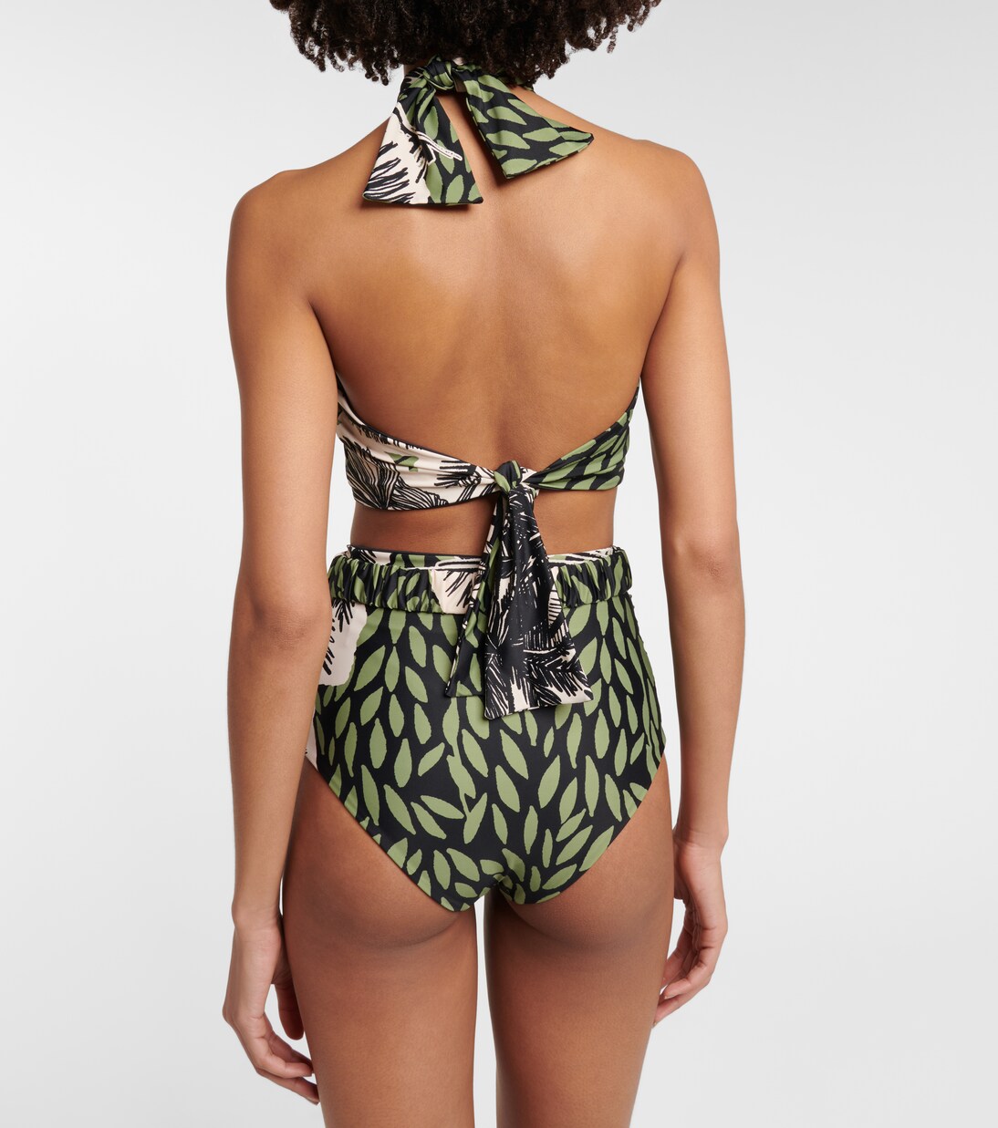 High-rise printed bikini bottoms | Johanna Ortiz