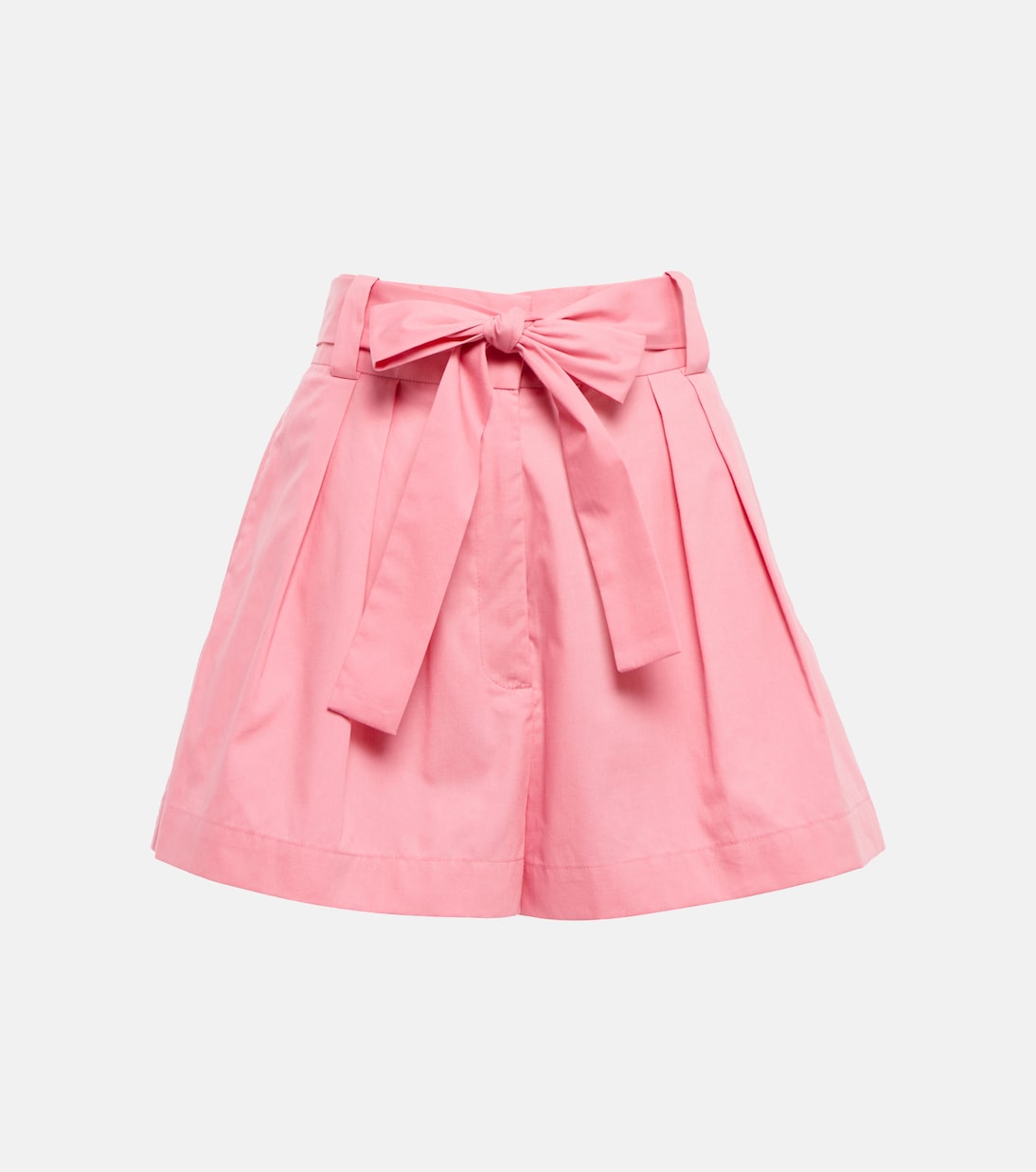 Shorts in popeline di cotone a vita alta | Oscar de la Renta
