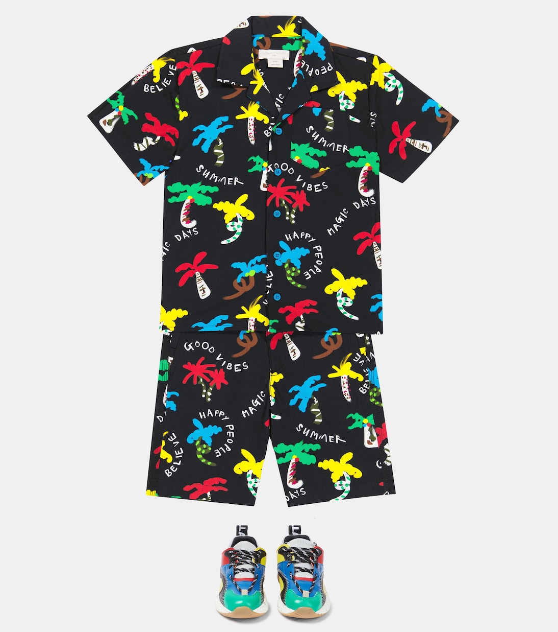 Camicia in cotone con stampa | Stella McCartney Kids