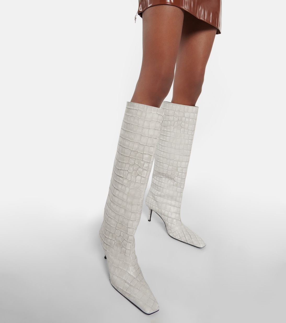 Botas altas de piel grabada | Acne Studios