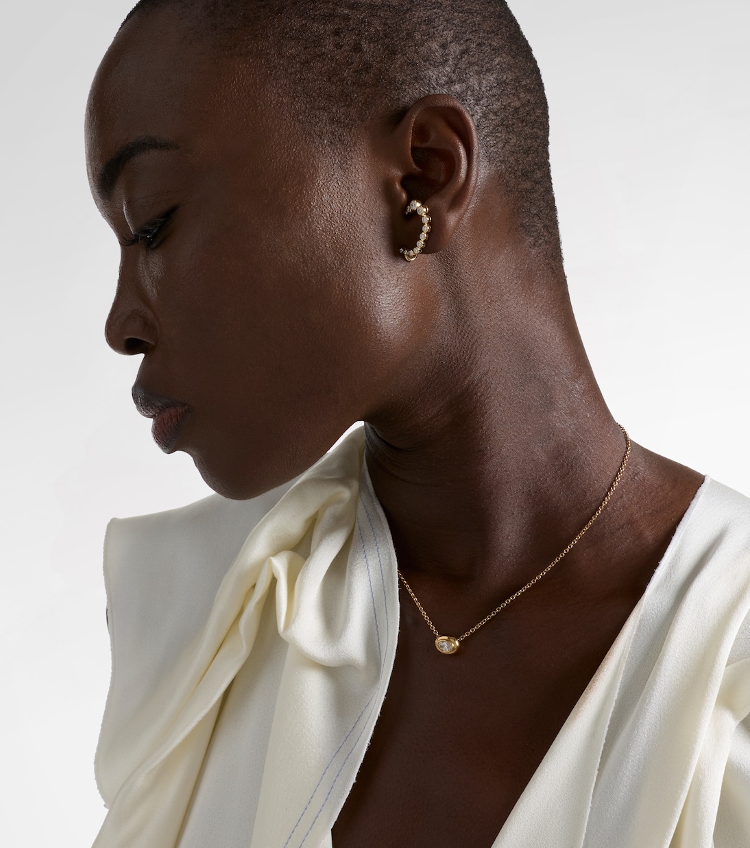 Boucles d’oreilles Polaris en or 14 ct et diamants | Ondyn