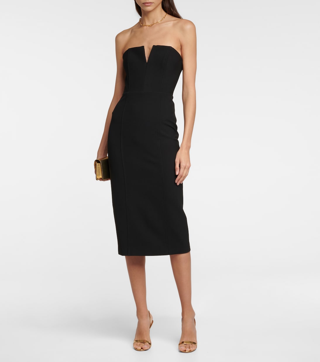 Nabi strapless midi dress | Veronica Beard