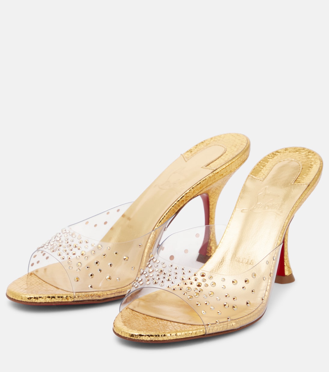 Degramule 85 embellished mules | Christian Louboutin
